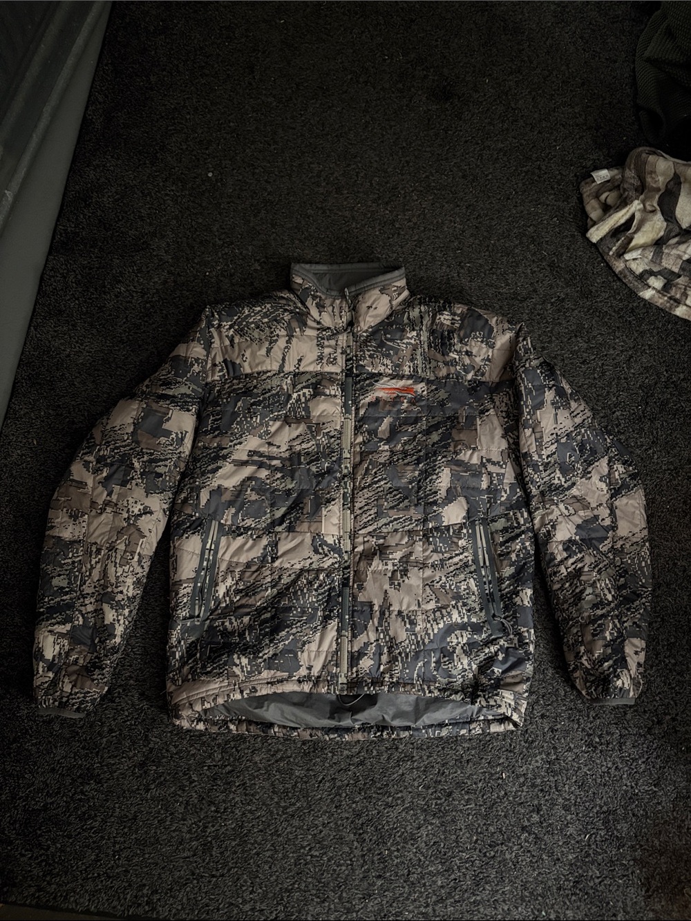 Men's Camo Insulated Puffer Jacket - Gray Camo